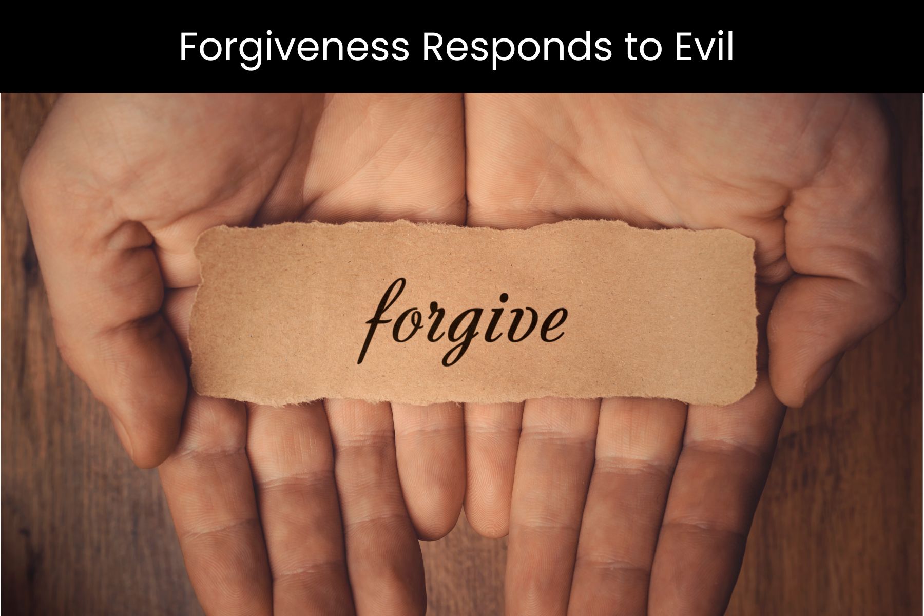 Forgiveness Is Not “putting Up With” Anabaptist Perspectives